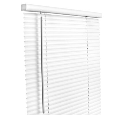 Living Accents Vinyl 1 in. Blinds 39 in. W X 64 in. H White Cordless