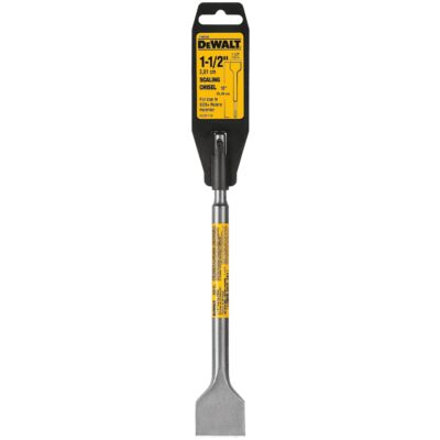 DeWalt 1-1/2 in. X 10 in. L Steel Scaling Chisel Bit SDS-Plus Shank 1 pc