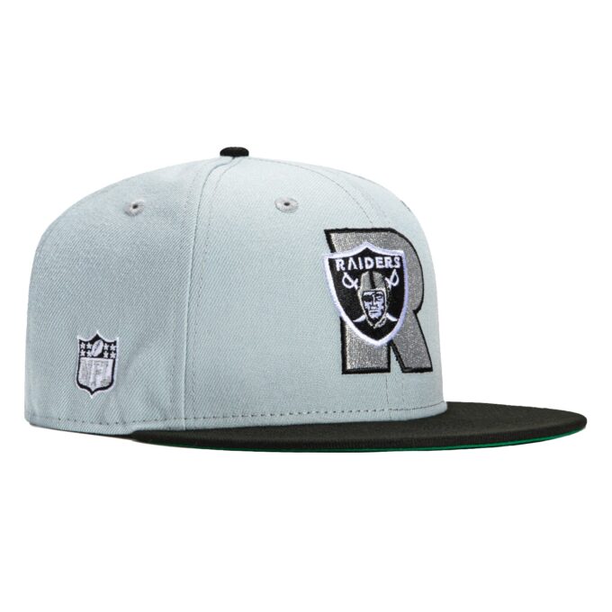 New Era 59Fifty Las Vegas Raiders City Original Hat – Grey, Black Fashion