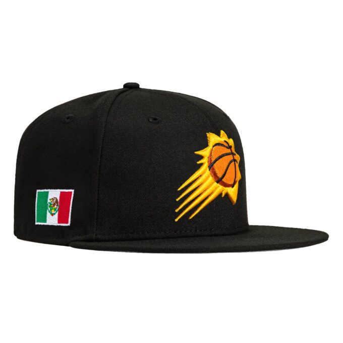 New Era 59Fifty Phoenix Suns Mexico Flag Patch Hat – Black Online Sale