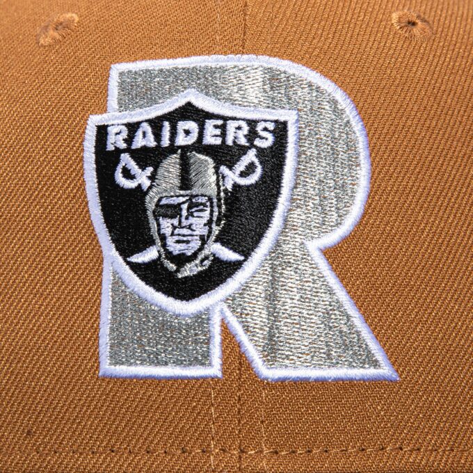 New Era 59Fifty Las Vegas Raiders 50th Anniversary Patch City Hat – Khaki, Black Online