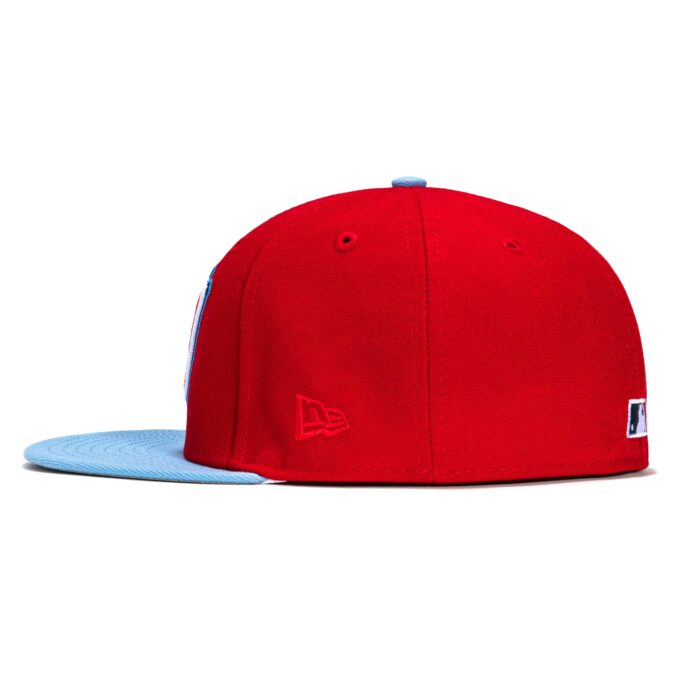 New Era 59Fifty Los Angeles Angels 40th Anniversary Patch Hat – Red, Light Blue Online now