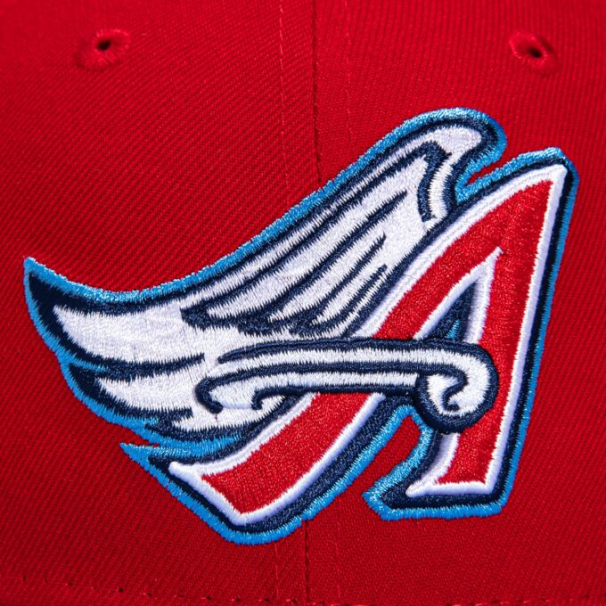 New Era 59Fifty Los Angeles Angels 40th Anniversary Patch Hat – Red, Light Blue Online now