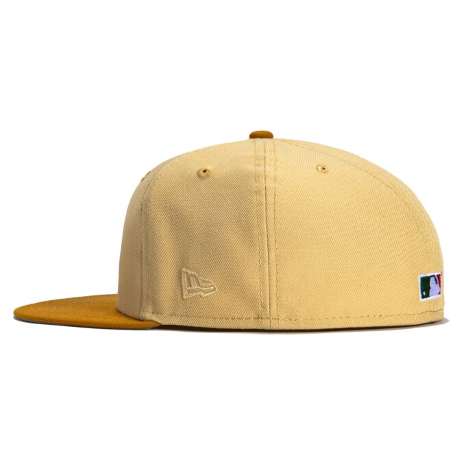 New Era 59Fifty Hummus Philadelphia Phillies 1938 Logo Patch Hat – Tan, Khaki Fashion