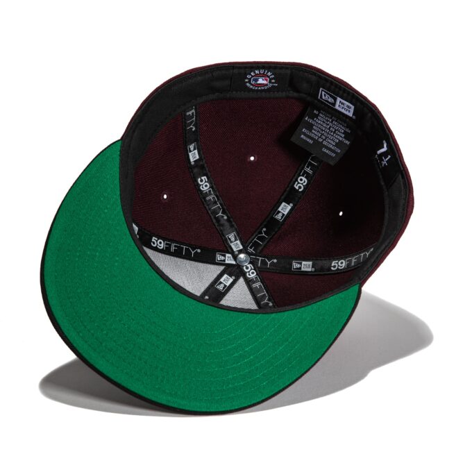 New Era 59Fifty Los Angeles Angels 20th Anniversary Champions Patch Hat – Maroon, Black Fashion