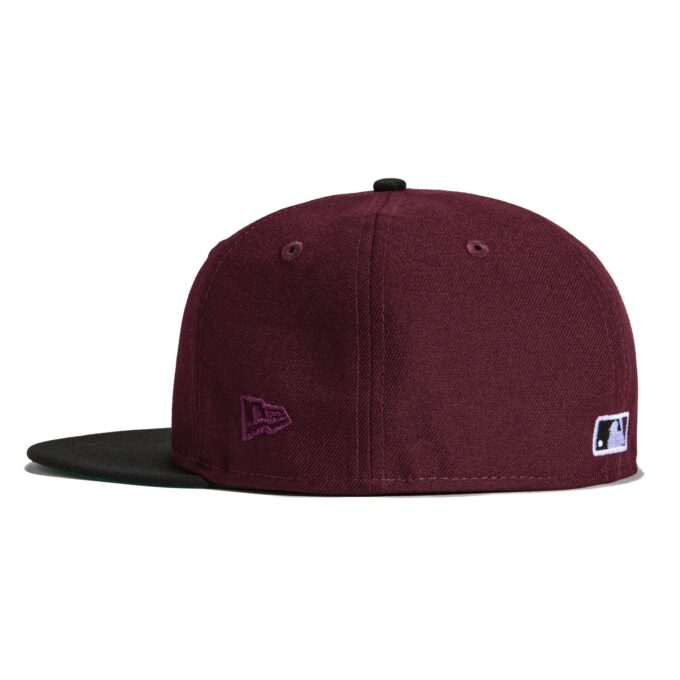 New Era 59Fifty Los Angeles Angels 20th Anniversary Champions Patch Hat – Maroon, Black Fashion