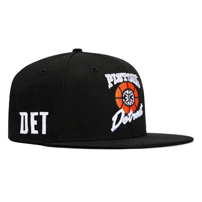 New Era 59Fifty 2023 City Detroit Pistons Logo Patch Hat – Black on Sale