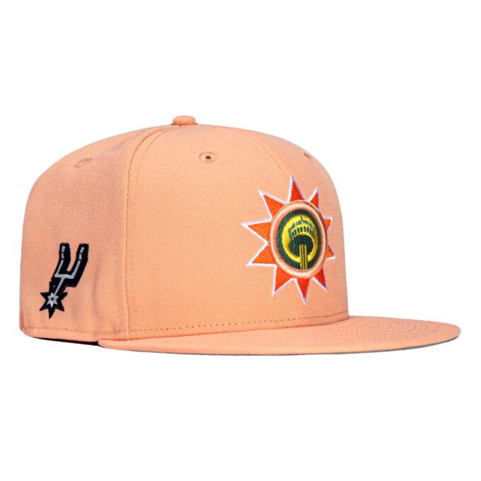 New Era 59Fifty 2023 City San Antonio Spurs Logo Patch Hat – Peach Discount