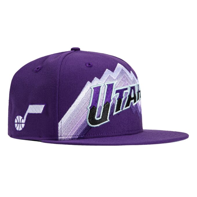 New Era 59Fifty 2023 City Utah Jazz Logo Patch Hat – Purple on Sale