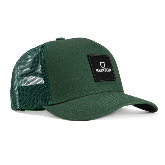 Brixton Alpha Block x C MP Mesh Snapback Hat – Green Online now