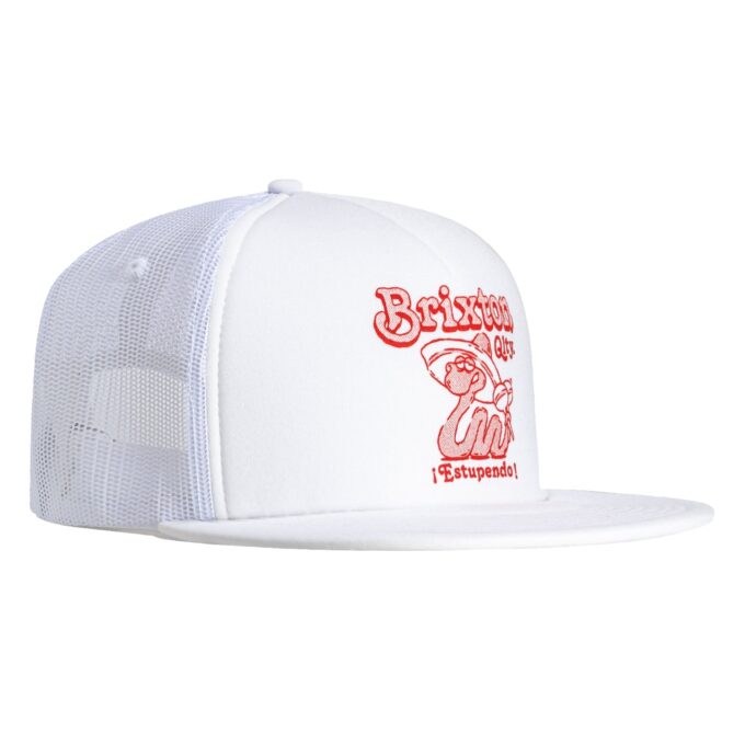 Brixton Estupendo Snapback Mesh Hat – White Online Sale