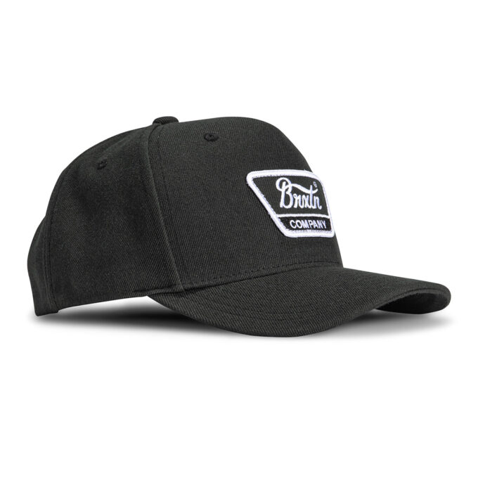 Brixton Linwood Snapback Hat – Black, White Online Hot Sale