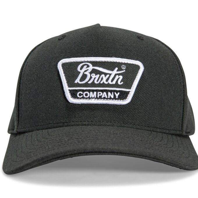 Brixton Linwood Snapback Hat – Black, White Online Hot Sale