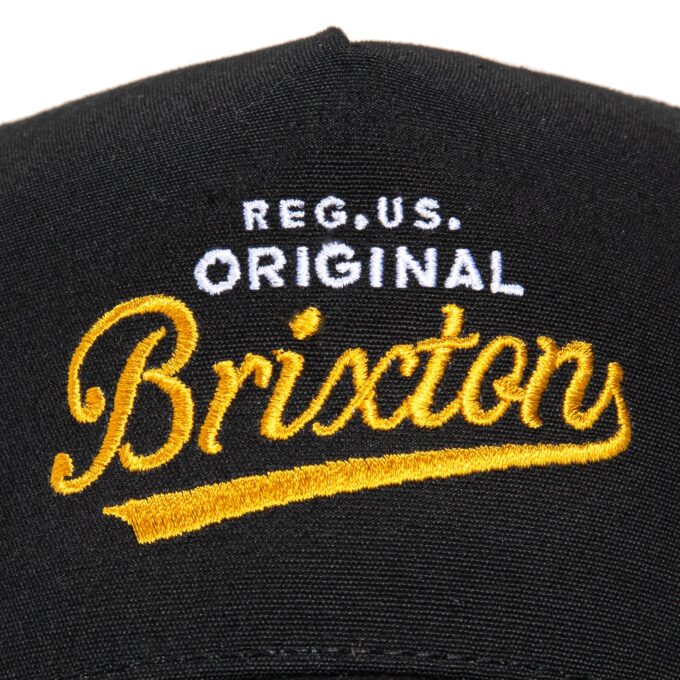 Brixton Postal C Netplus Mesh Snapback Hat – Black Sale