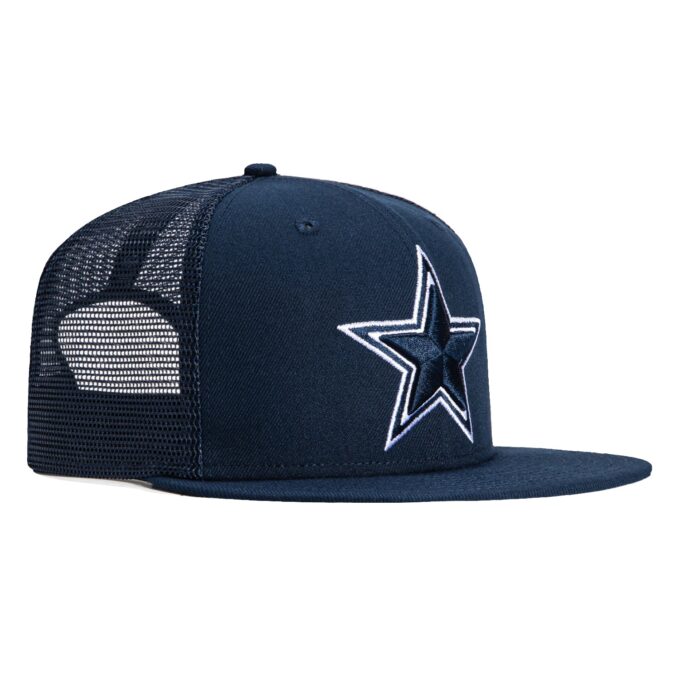 New Era 9Fifty Dallas Cowboys Trucker Snapback Hat – Navy Supply