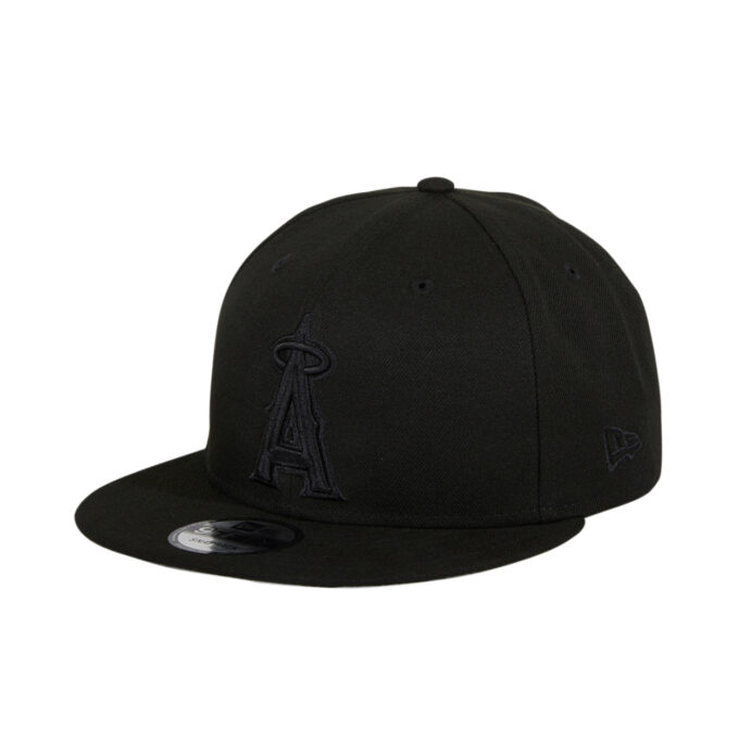 New Era 9Fifty MLB Basic Los Angeles Angels Snapback Hat – Black, Black Fashion