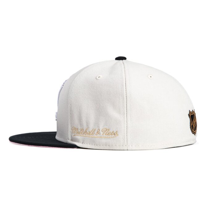 Mitchell & Ness Anaheim Ducks 25th Anniversary Patch Hat – White, Black Online now