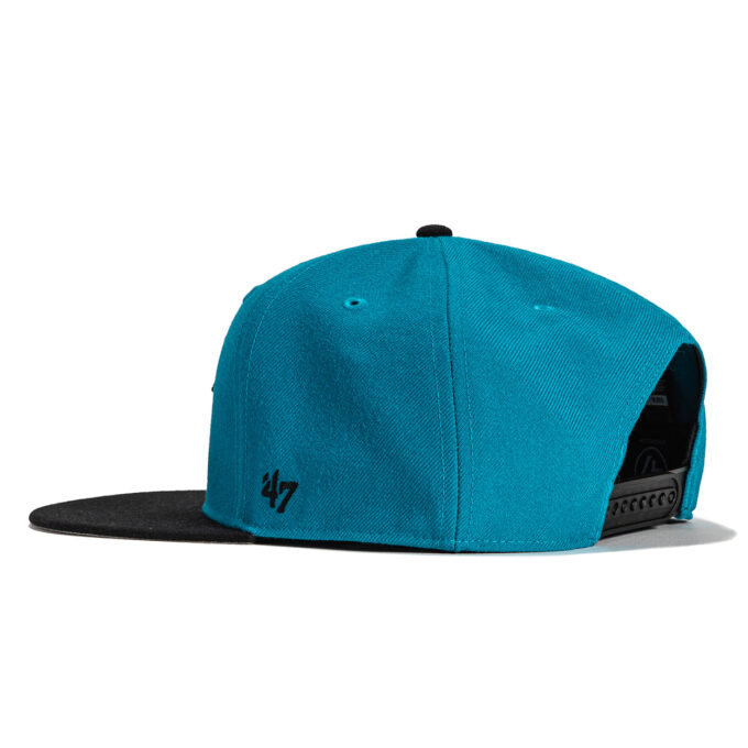 47 Brand Sureshot Hartford Whalers 1996 All Star Game Patch Snapback Hat – Teal, Black Fashion