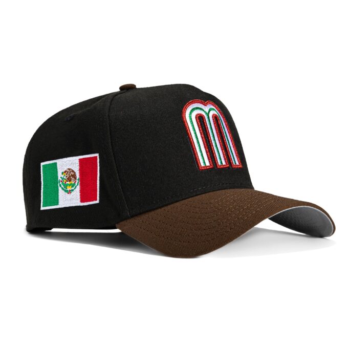 New Era 9Forty A-Frame Mexico World Baseball Classic Snapback Hat – Black, Brown Sale