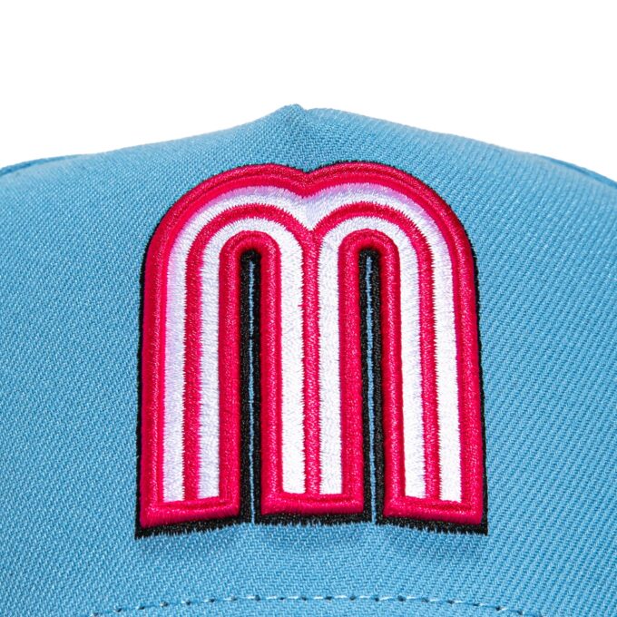 New Era 9Forty A-Frame Mexico World Baseball Classic Snapback Hat – Light Blue, Magenta Online