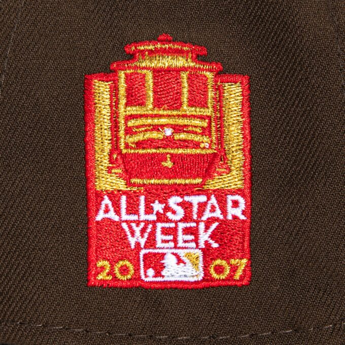 New Era 9Forty A-Frame San Francisco Giants 2007 All Star Game Patch Snapback Hat – Brown, Orange on Sale